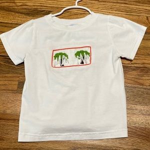 Boys smocked Auburn shirt